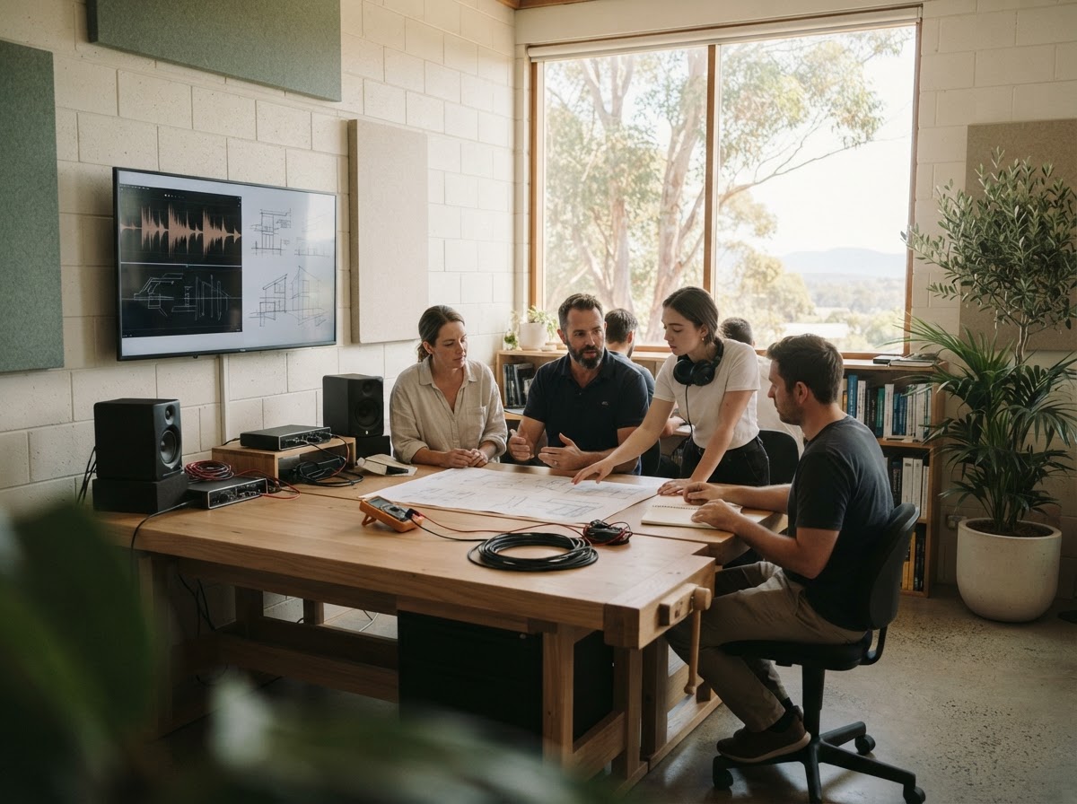 Sound Bondwardance team reviewing long-term household financial analysis